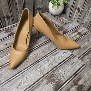 Marc Fisher Tan Pointed Toe Heels